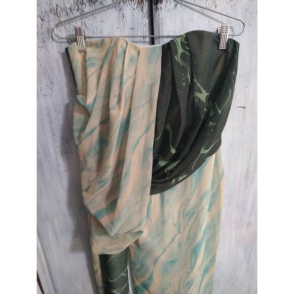 Asos Maxi Tie Dye Strapless Dress Boho Beachy Sexy Feminine Nwt sz 4 - Picture 5 of 10